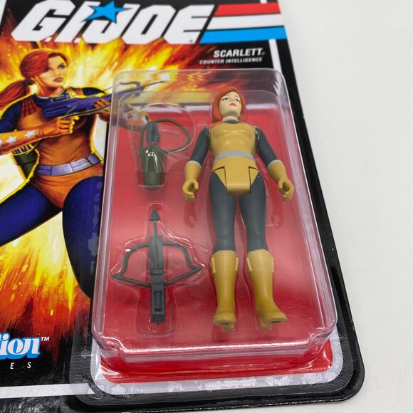 G.I. Joe Super 7 Reaction Figures Scarlett Counter Intelligence NEW 3.75" Figure - Picture 3 of 5